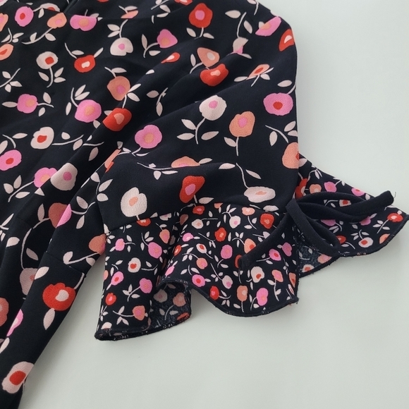 Talbots floral fit and flair dress - Picture 4 of 13